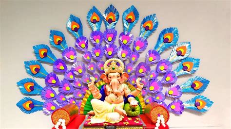 Ganpati Makhar Decoration Making Eco Friendly Makhar Decoration