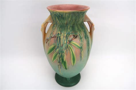 Lot 1 Roseville 784 10 Moss Pottery Vase Van Metre Auction