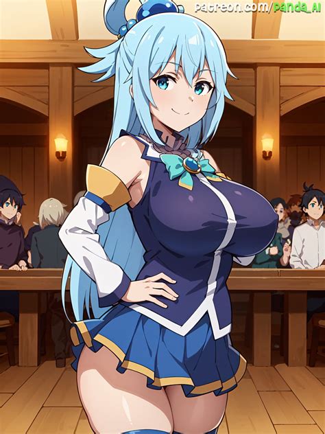 Orangekiwiai On Twitter Rt Pandaaiart Goddess Aqua Is Ready To Serve You In Every Possible