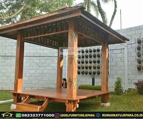 Gazebo Kayu Modern Terbaru Rumahkayujepara Co Id