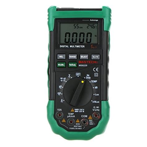 MASTECH MS8229 Auto Range Multimeter Temperature Humidity Light Lux