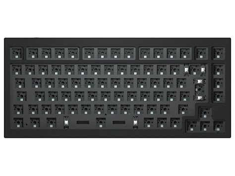 ISO Keychron Q1 QMK RGB Barebone Aluminium Mac/PC Carbon Black Custom ...