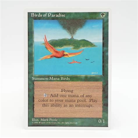 Magic The Gathering マジック ザ ギャザリング Birds Of Paradise 極楽鳥 英語版 白枠 カードゲーム 2418 白 ｜売買されたオークション情報