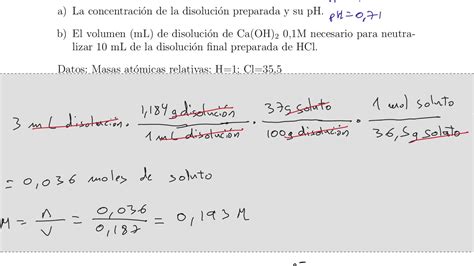 Problema De Ph Y Neutralización ácido Base Youtube