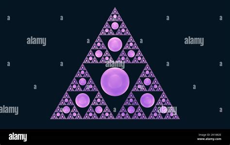 Sierpinski Triangle Fractal In Glossy Pink Mathematics Girly Self