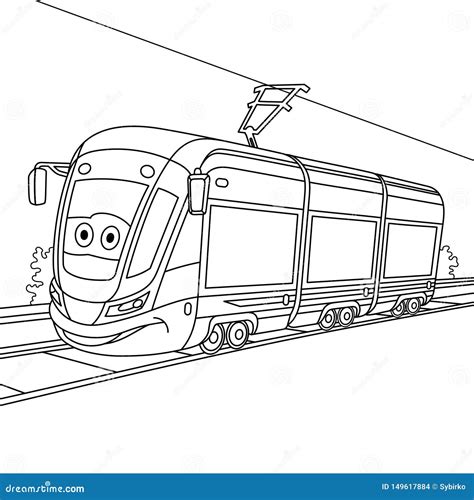 Tram Cartoon Vector | CartoonDealer.com #34833113