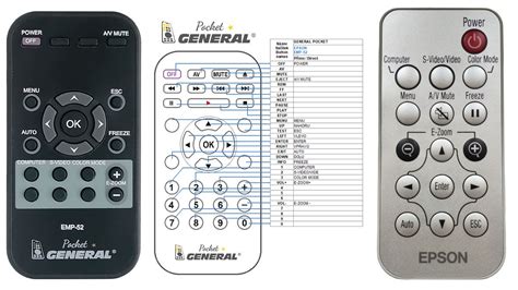 Epson Remote Control Duplicate Remote