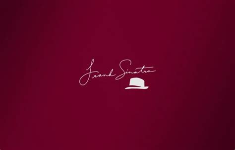 Wallpaper Minimalism Hat Hat Autograph Frank Sinatra Signature