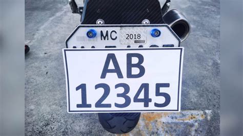 Motorcycle Plate Number Font Style Philippines Pelajaran