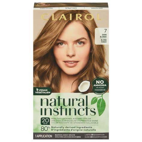 Save On Clairol Natural Instincts Semi Permanent Hair Color Dark Blonde 7 Order Online Delivery