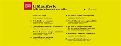 Manifesto Della Comunicazione Non Ostile Padova Cultura