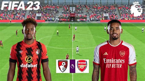 Fifa 23 Bournemouth Vs Arsenal Premier League Gameplay Youtube