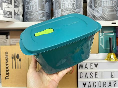 Tupperware Cristalwave Retangular Geração II 2 3 Litros Mistério Mãe