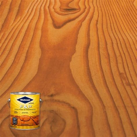 Wolman 1 Gal Fandp Natural Exterior Wood Stain Finish And Preservative