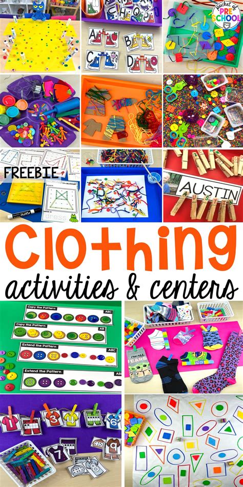 clothing centers long slide - Pocket of Preschool