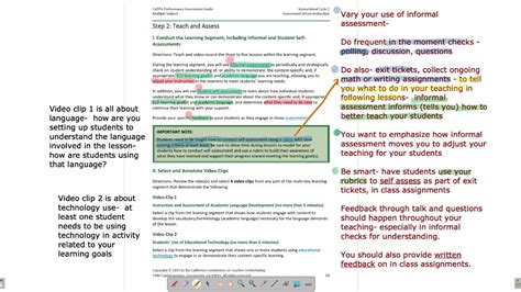 Caltpa Cycle Step Teach And Assess Youtube