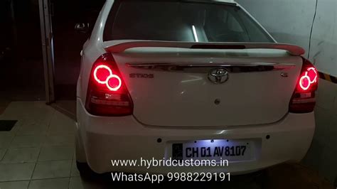 Toyota Etios Custom Led Taillights Youtube