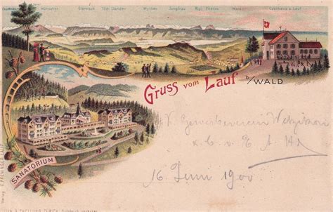 Lauf Bei Wald ZH LITHO Um 1900 Kaufen Auf Ricardo