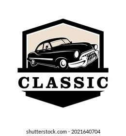 Classic Car Logo Design Vector Stock Vector (Royalty Free) 2021640704 ...