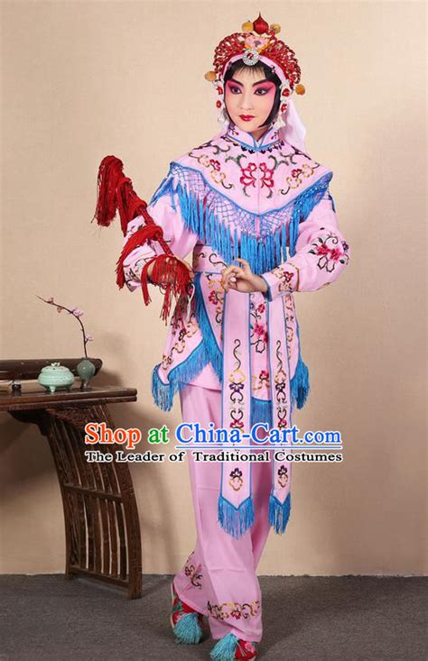 Traditional Chinese Beijing Opera Shaoxing Opera Magic Warriors Pink