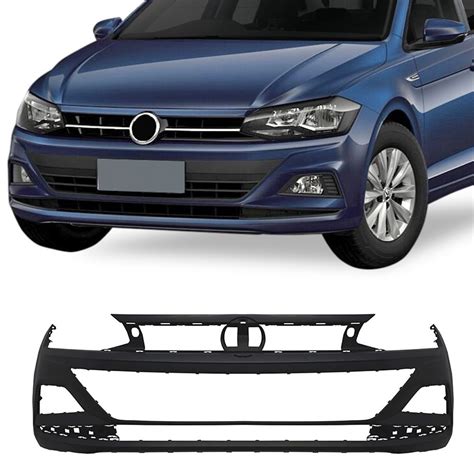 Parachoque Vw Polo Virtus Dianteiro Preto Liso