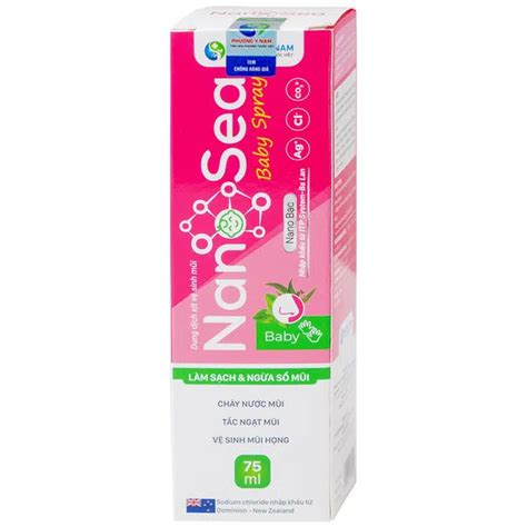 Dung dịch xịt vệ sinh mũi NanoSea Baby Spray - phuongynam.com