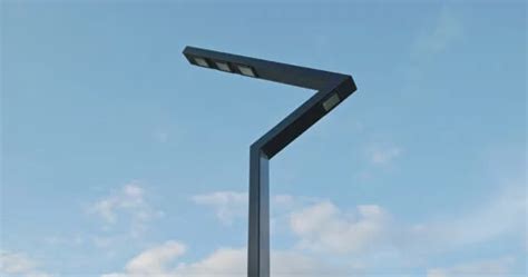 Modern Street Light Pole on Blue Sky Bac... | Stock Video | Pond5