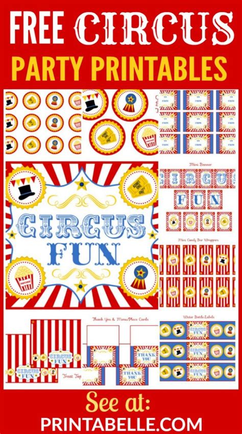 Circus Party Printables Artofit