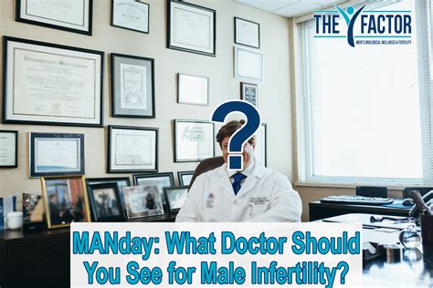 Manday What Doctor Should You See For Male Infertility The Y Factor