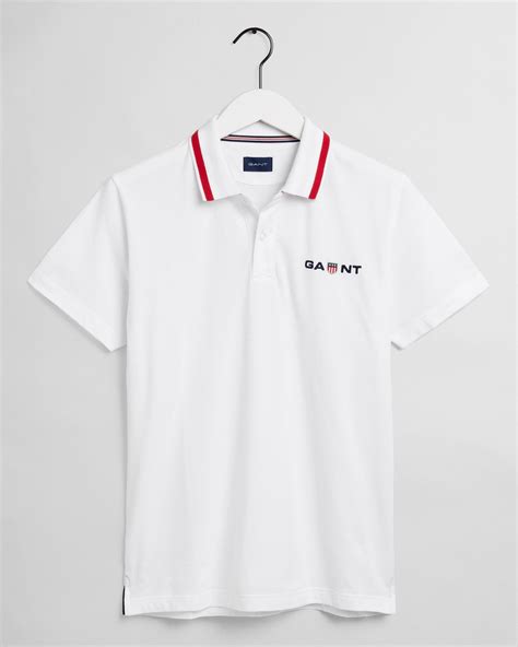 Gant Erkek Beyaz Bask L Regular Fit Polo L Pamuk White