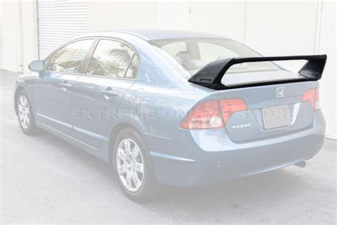 Mugen Rr Style Primer Black Rear Trunk Wing Spoiler For Honda