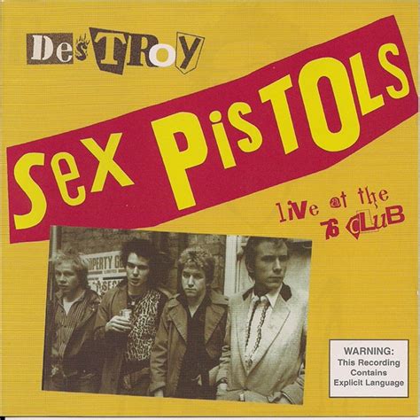 Sex Pistols Destroy Live At The Club Cd Discogs