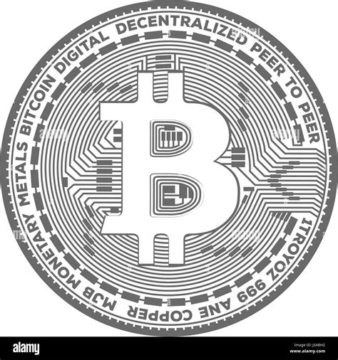 Bitcoin crypto coin symbol illustration Stock Vector Image & Art - Alamy