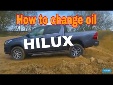 How To Change Oil Toyota Hilux Youtube