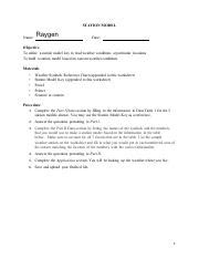 Understanding Weather Conditions with Station Models | Course Hero