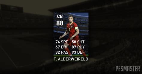 Toby Alderweireld Pes Mobile Stats