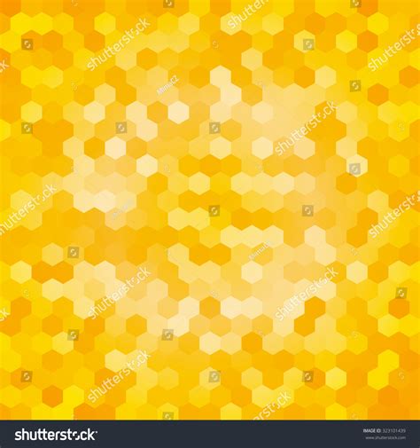 Yellow Hexagon Background Stock Vector Royalty Free 323101439