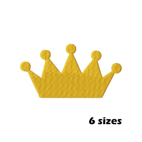 Crown Embroidery Designs Instant Download 6 Sizes Etsy