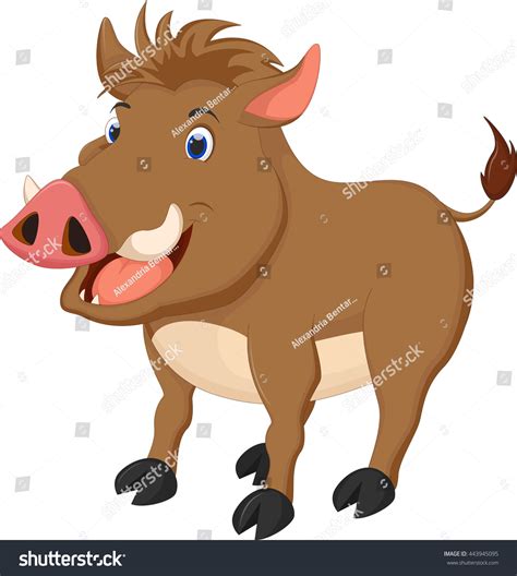 Wild Boar Cartoon You Design Stock Vector (Royalty Free) 443945095 | Shutterstock