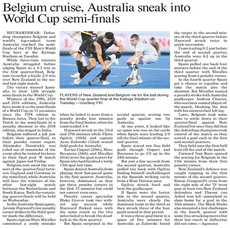 Dawn-ePaper | Jan 25, 2023 | Belgium cruise, Australia sneak into World ...