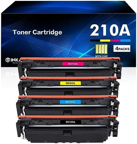 210A W2100A Toner Cartridges 4 Packs Replacement Compatible For HP 210A