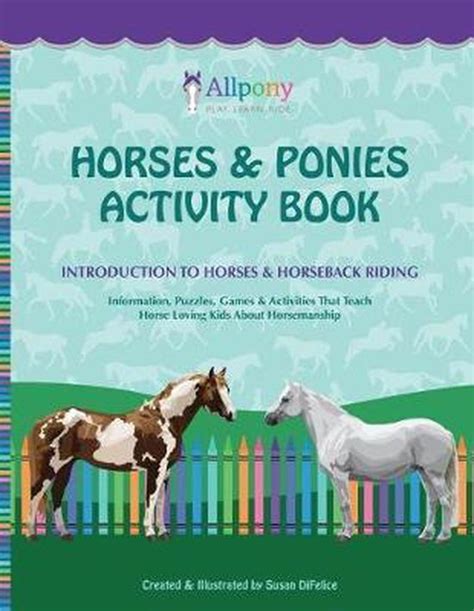 Horses And Ponies Activity Book Susan Difelice 9781732387102 Boeken