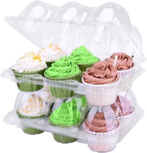 Amazon HIMETSUYA Cupcake Boxes Individual Cupcake Containers 15