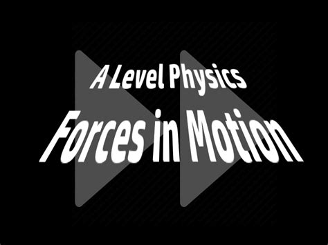 A Level Physics Forces In Motion 4 Motion Graphs Teaching Resources