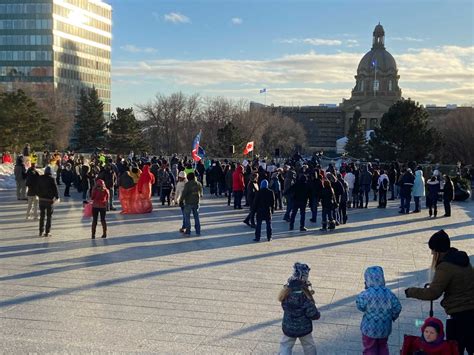 Calgary, Edmonton protesters rally against COVID-19 measures as Alberta ...