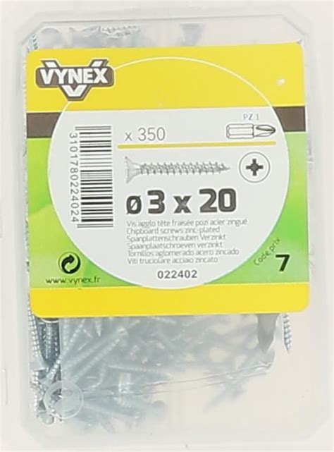 Vynex Vis Agglo Tf Empreinte Pozi Acier Zingu X Vybac De