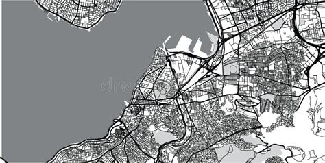 Urban Vector City Map Izmir Turkey Stock Illustrations Urban