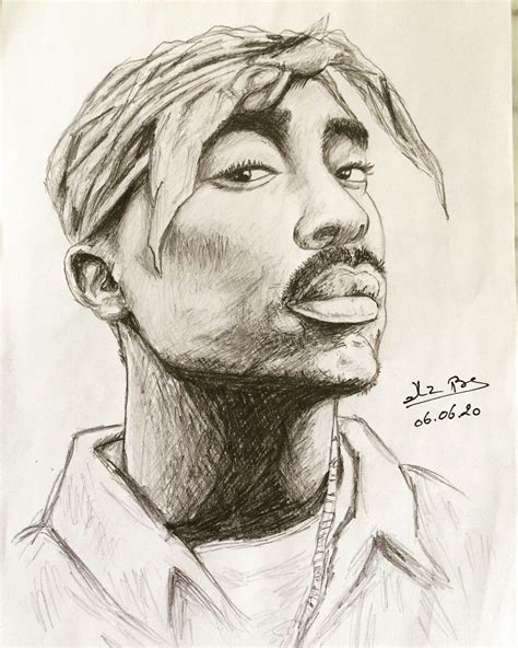 Tupac Pencil Drawing