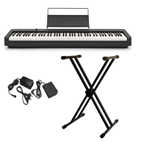 Piano Digital Cdp S Casio Preto Teclas Suporte X Duplo Em