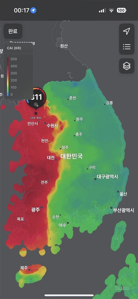 미세먼지 이 표를 보면 백퍼 중국탓인가요 Mlbpark